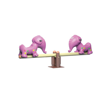 卡通小象蹺蹺板
