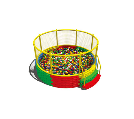 帶邊圓形海洋球池