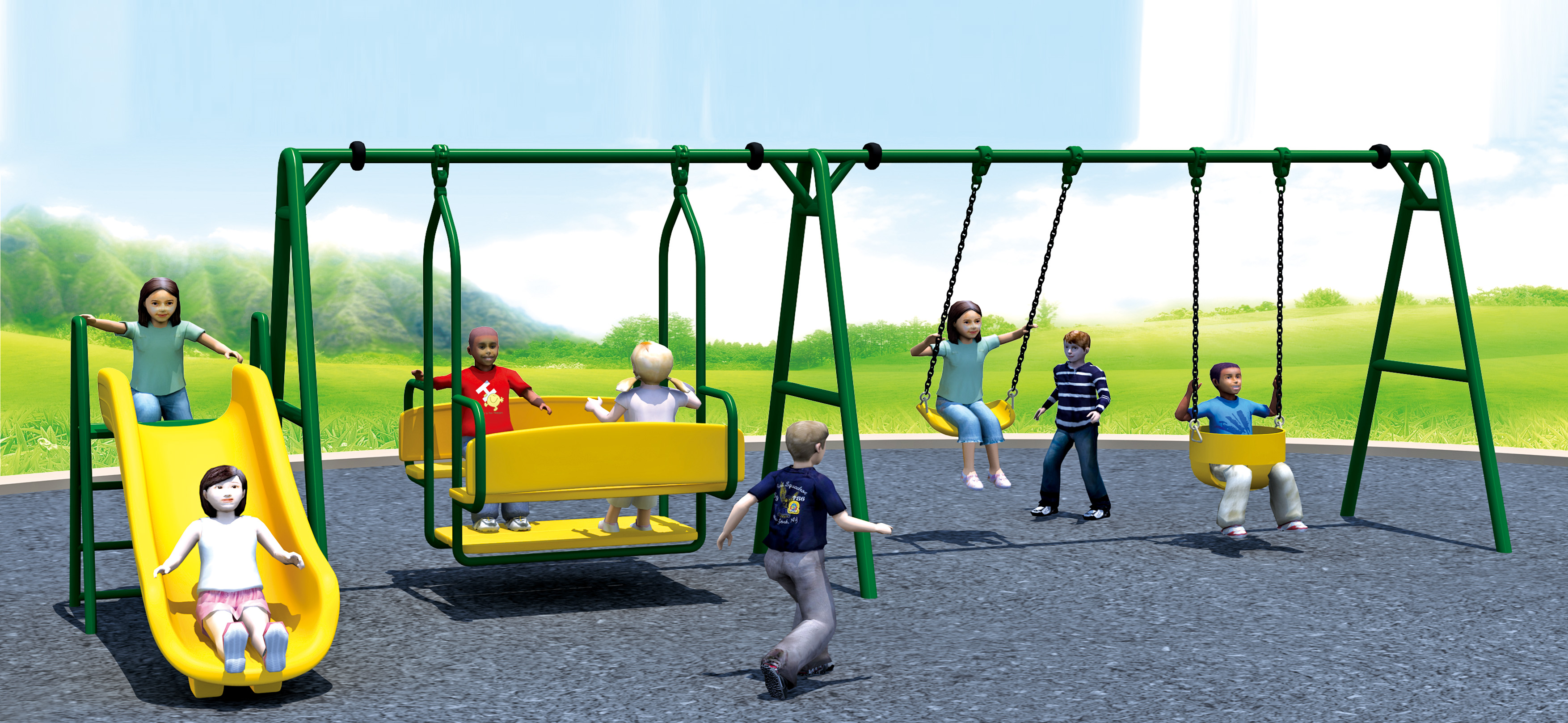 HJ-18702-組合滑梯