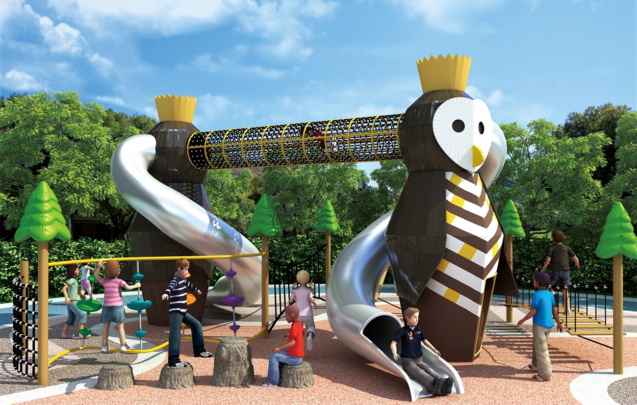 HK-4701-貓頭鷹組合滑梯